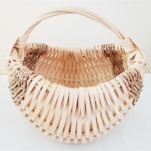 Handcrafted basket farmhouse decor style